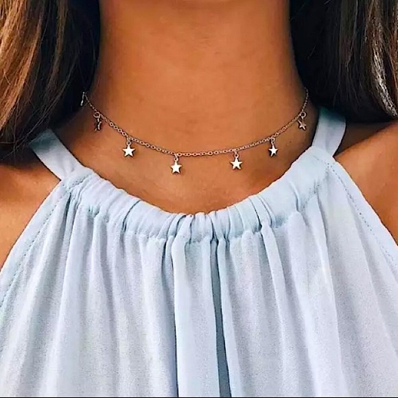 Jewelry - ⚜️[𝟯/$𝟭𝟴]⚜️Silver Star Delicate Choker NEW